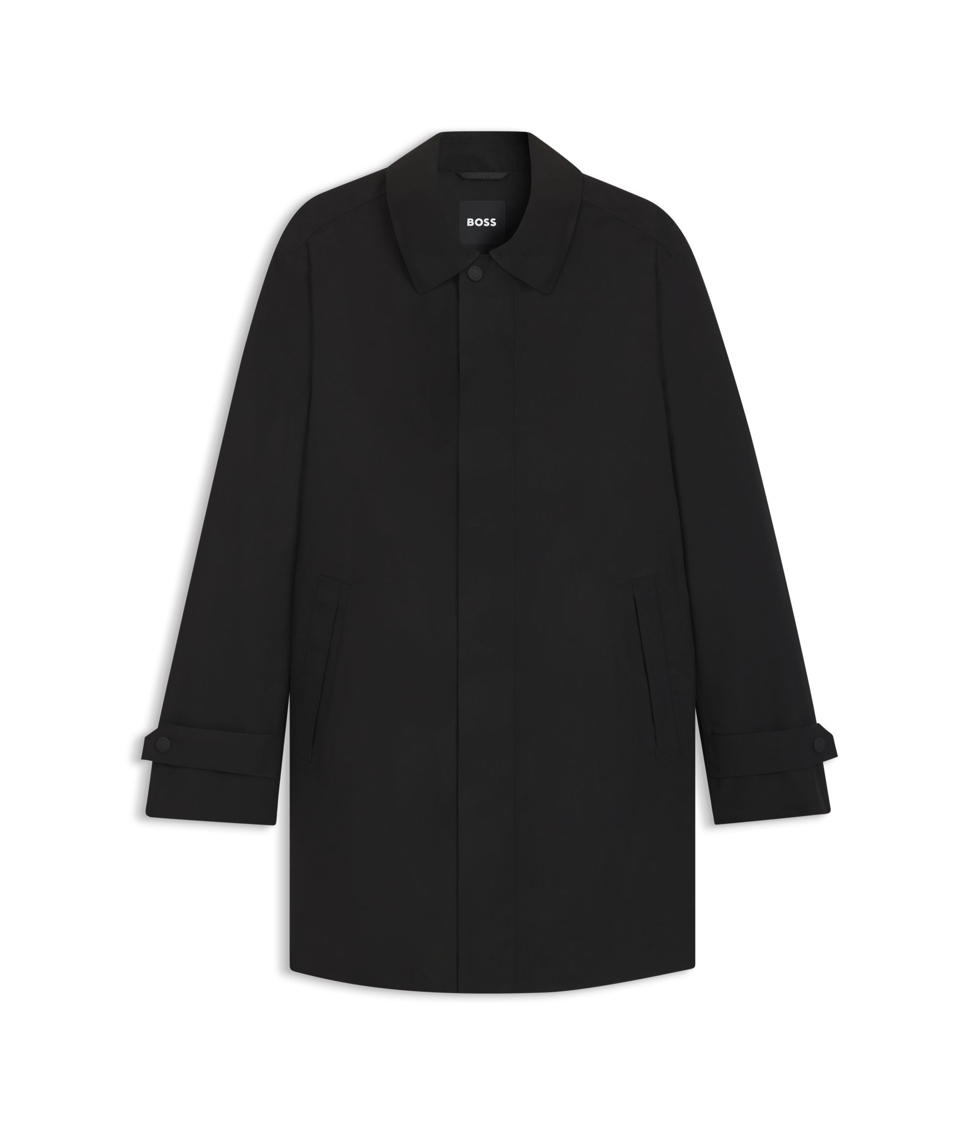 Mens Wool Hugo Boss Car Coat BOSS Wool-cashmere Coat In A Relaxed
