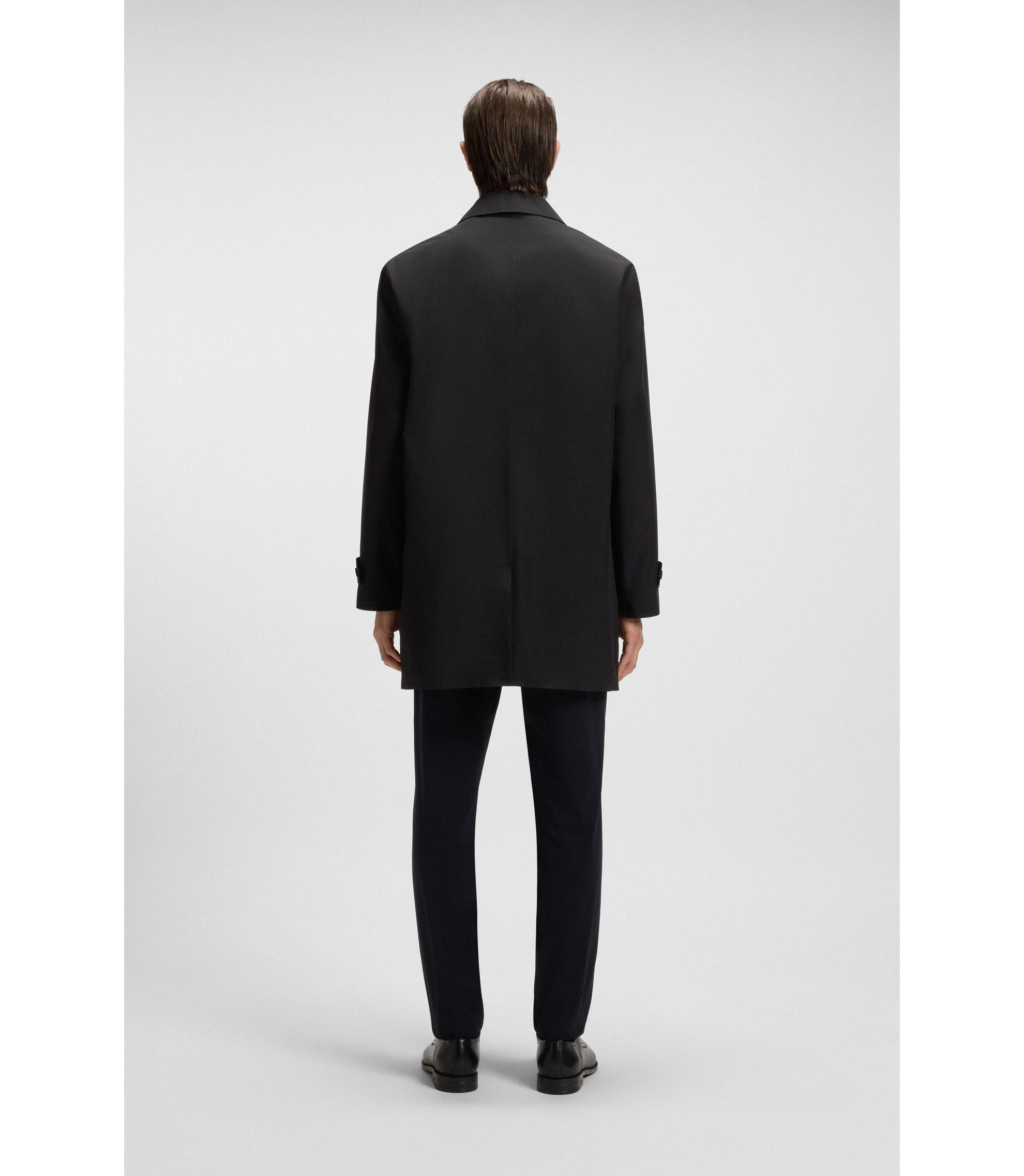 BOSS - GORE-TEX® water-repellent collared coat - Black