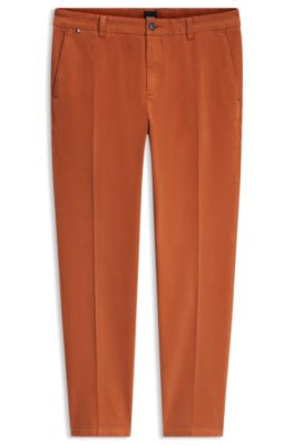 Pantalones modern fit, Marr&oacute;n