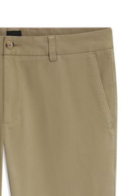 Pantalones modern fit, Desbordamiento de color beige