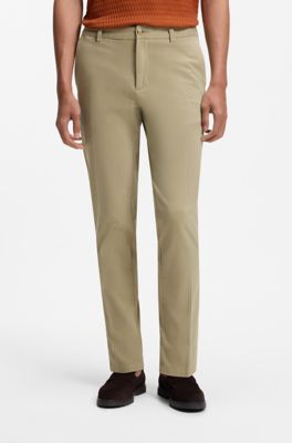 Pantalones modern fit, Desbordamiento de color beige