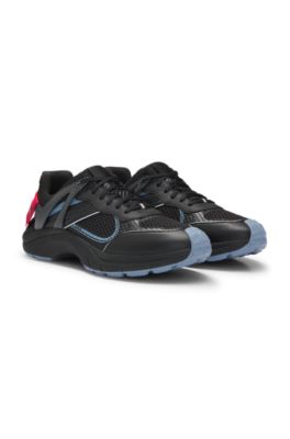 HUGO x RB hybrid trainers with heel spoiler, Black