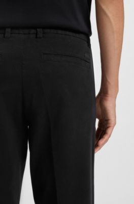 Slim-fit trousers stretch-cotton gabardine