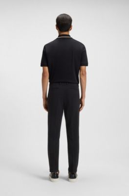 Slim-fit trousers stretch-cotton gabardine