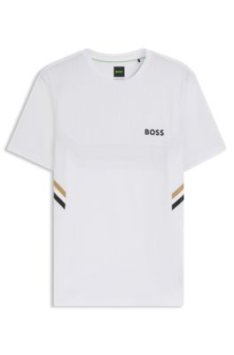 Camiseta slim fit deportiva con control de la humedad, Blanco