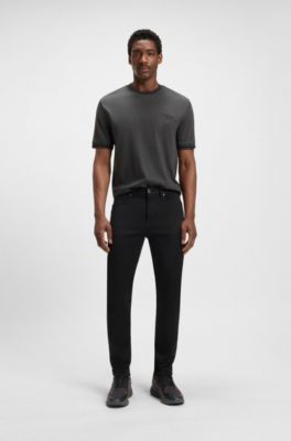 Porsche x BOSS anti-perspiration T-shirt in cotton, Dark Grey