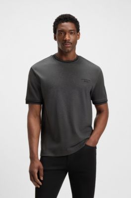Porsche x BOSS anti-perspiration T-shirt in cotton, Dark Grey