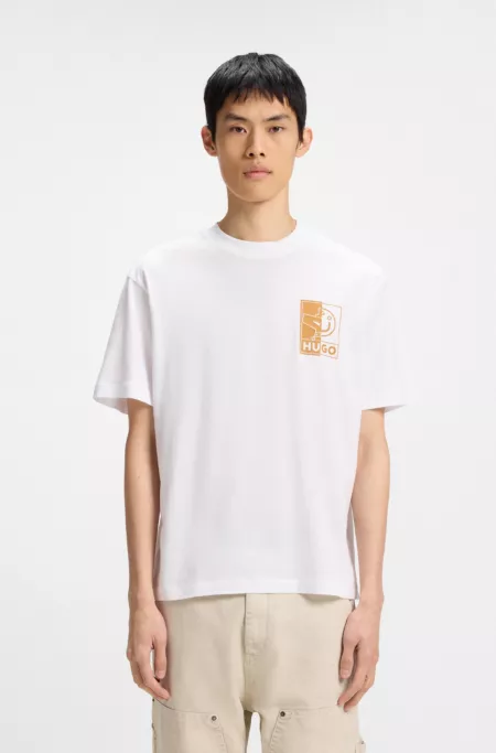 Logo-artwork T-shirt in cotton jersey