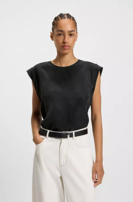 Regular-fit blouse in a T-shirt style