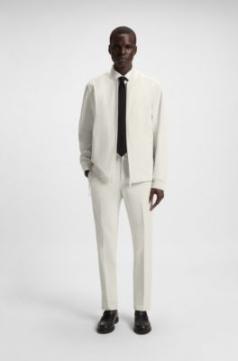 Pantalon Slim pliable en tissu stretch performant, Blanc