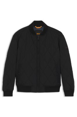 Onion-quilted jacket with water-repellent finish, Black