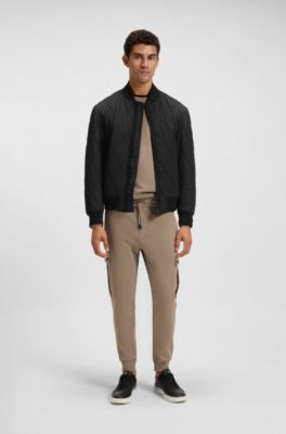 Onion-quilted jacket with water-repellent finish, Black