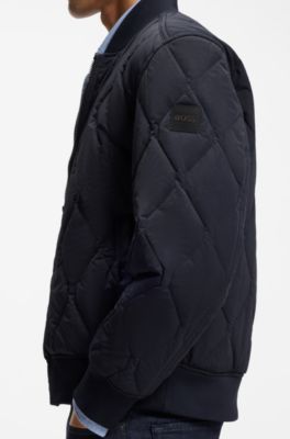 Onion-quilted jacket with water-repellent finish, Dark Blue