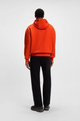 Sudadera con capucha Porsche x BOSS en algod&oacute;n con logo de Targa, Naranja oscuro