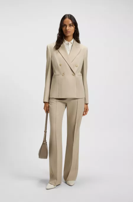 Extra-slim-fit blouse in cotton jersey