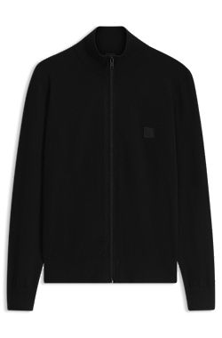Knit jacket in cotton and cashmere