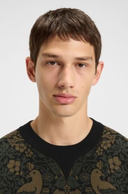 Pull Relaxed avec jacquard &agrave; motif tapisserie, Fantaisie