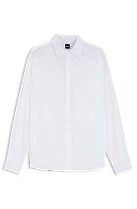 Oversized-fit blouse in cotton