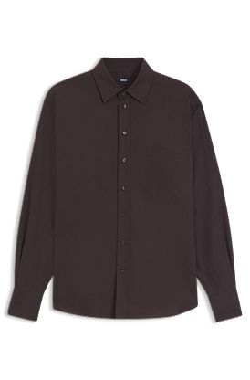 Oversized-fit blouse in cotton