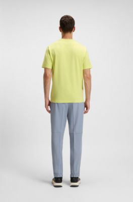 Camiseta de algod&oacute;n el&aacute;stico con estampado geom&eacute;trico, Cal