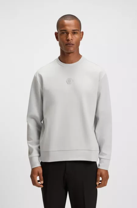 Cotton-blend sweatshirt with Double B monogram