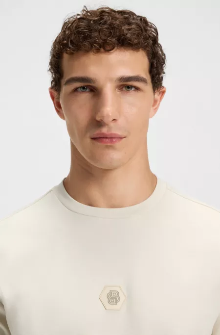 Cotton-blend sweatshirt with Double B monogram