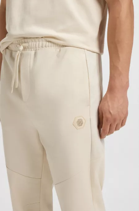 Cotton-blend tracksuit bottoms with Double B monogram