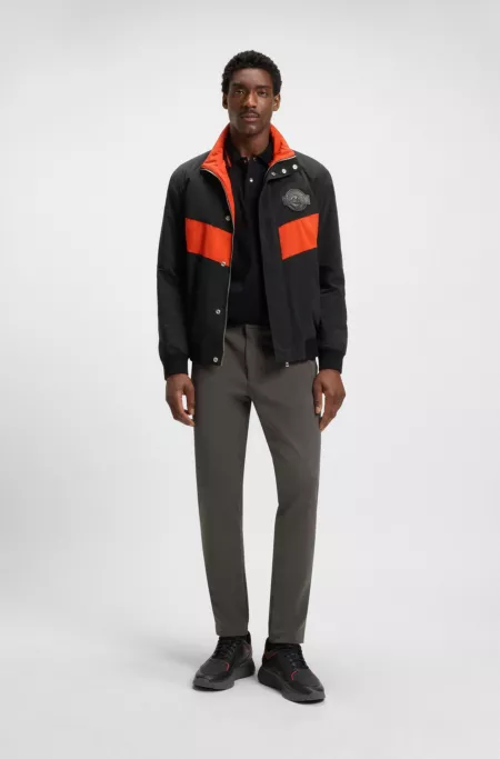 Porsche x BOSS jacket with contrast inserts