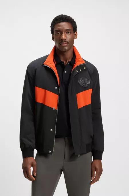 Porsche x BOSS jacket with contrast inserts