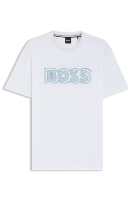Logo-artwork T-shirt in cotton jersey, White
