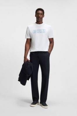 Logo-artwork T-shirt in cotton jersey, White