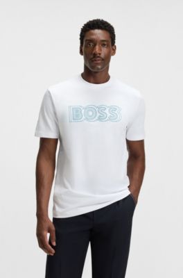 Logo-artwork T-shirt in cotton jersey, White