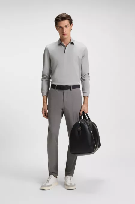 Slim-fit pants in a stretch-cotton blend