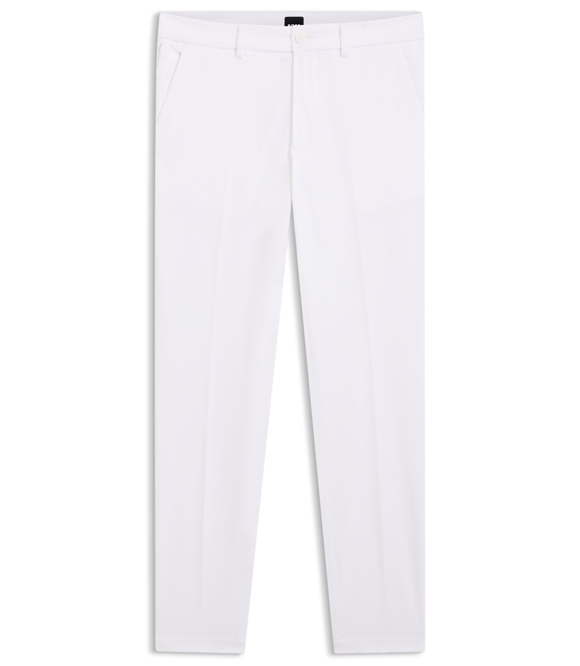 BOSS - Slim-fit stretch pants - White