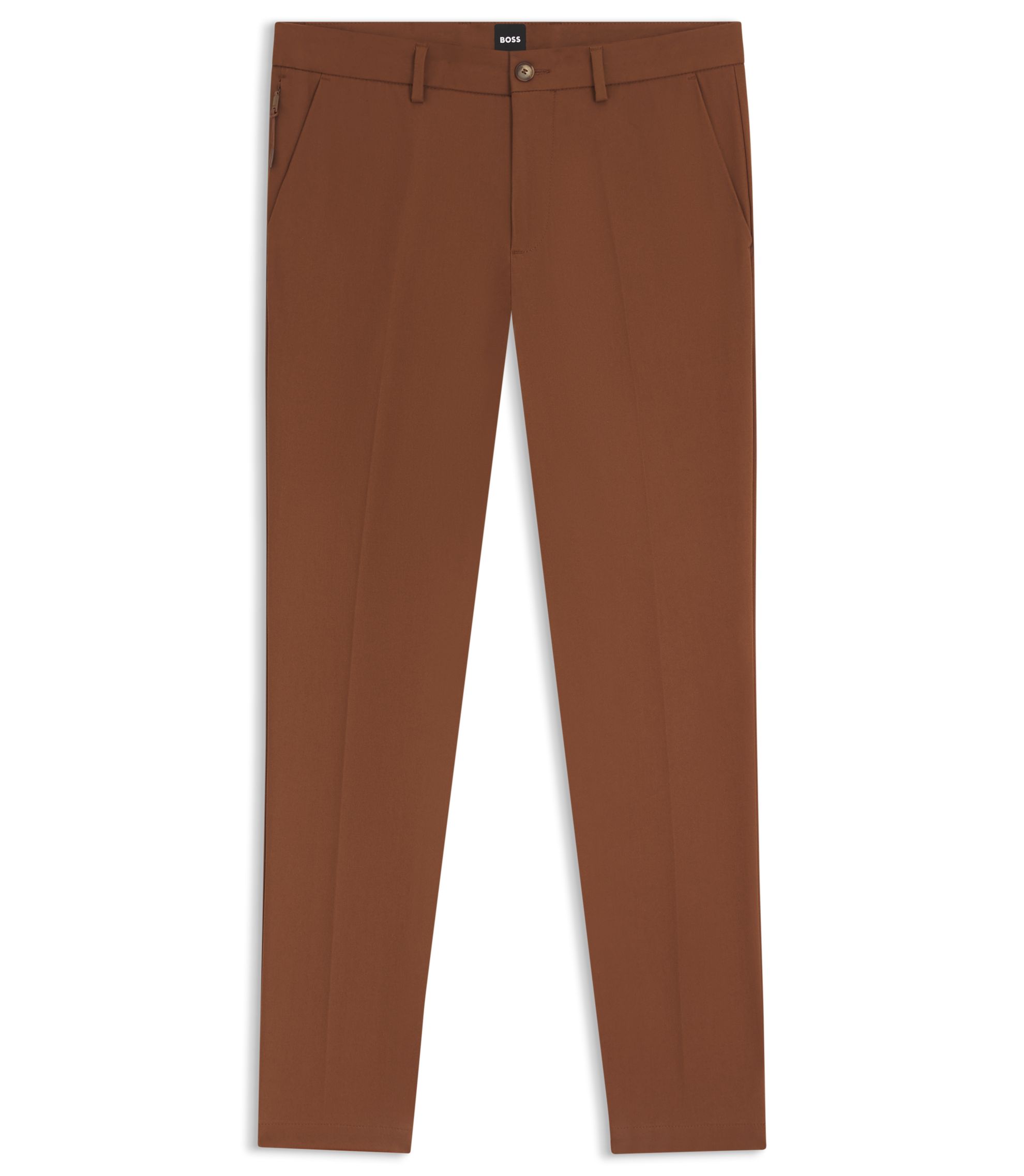 BOSS - Slim-fit pants - Brown