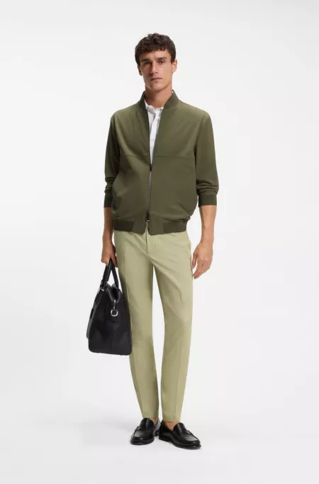 Slim-fit pants in a stretch-cotton blend