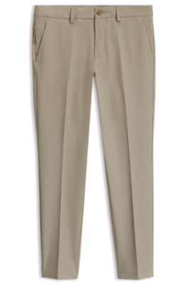 Pantalones slim fit el&aacute;sticos, Beige claro