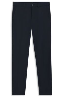 Pantalones slim fit de algod&oacute;n el&aacute;stico, Azul oscuro