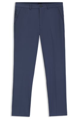 Slim-fit pants in four-way stretch fabric, Light Blue