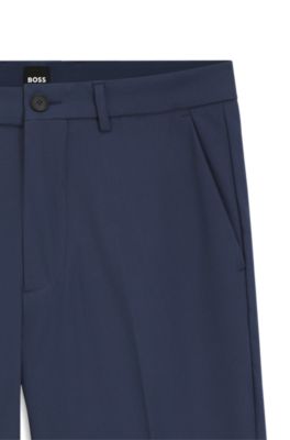 Slim-fit pants in four-way stretch fabric, Light Blue