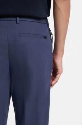 Slim-fit pants in four-way stretch fabric, Light Blue