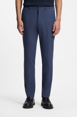 Slim-fit pants in four-way stretch fabric, Light Blue