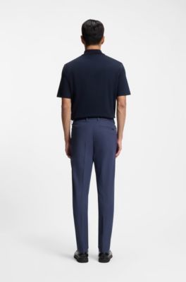 Slim-fit pants in four-way stretch fabric, Light Blue