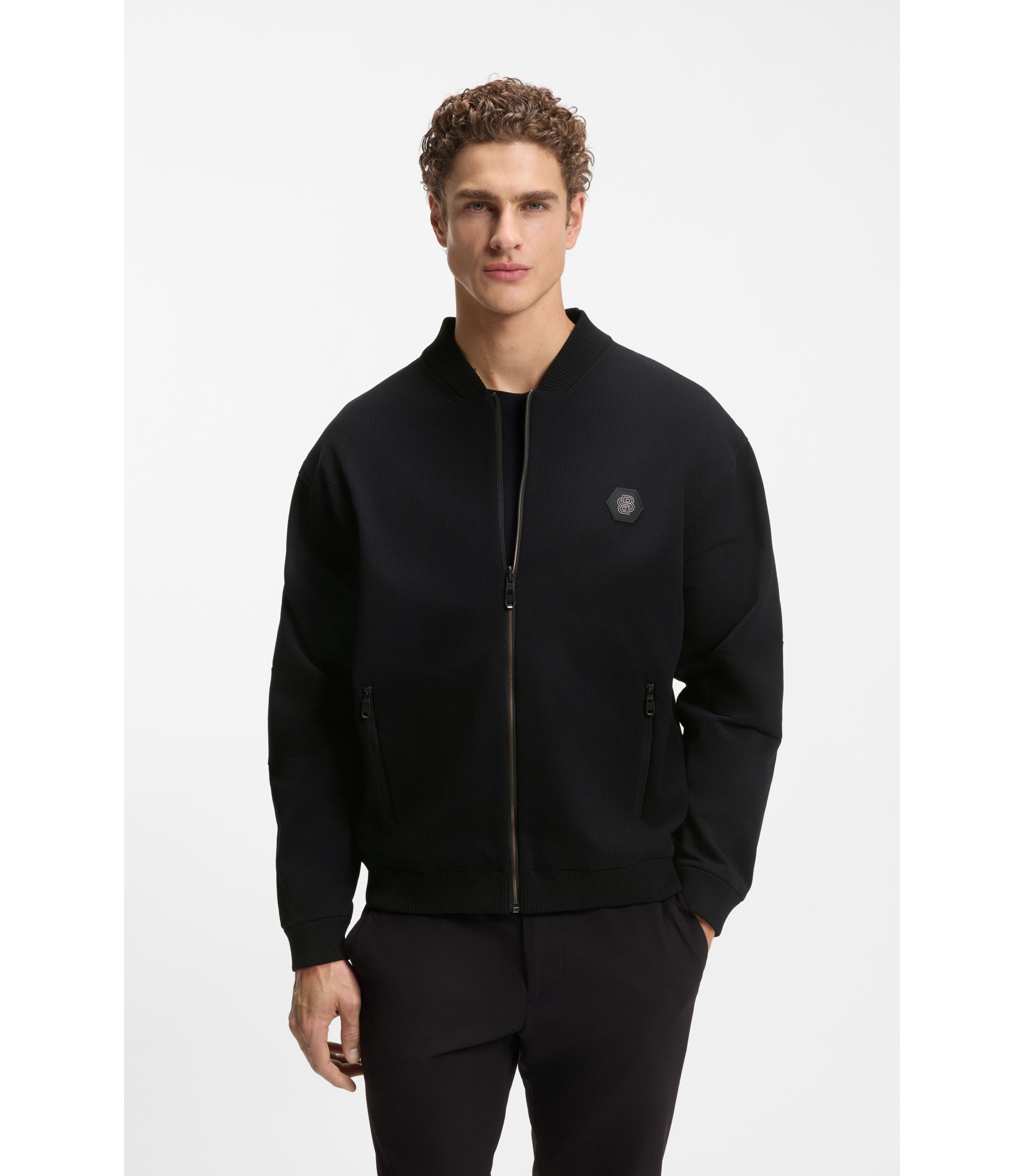 BOSS - Reversible jacket with comfort fit - Black