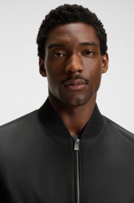 Stretch-twill jacket with water-repellent finish, Black