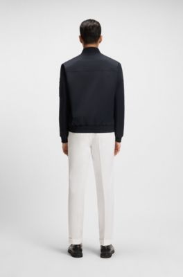 Veste d&eacute;perlante &agrave; monogramme Double&nbsp;B , Bleu fonc&eacute;