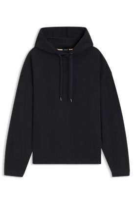 Mercerised-cotton hoodie in a relaxed fit