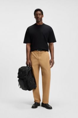 Camiseta de algod&oacute;n mercerizado con monograma Double B, Negro