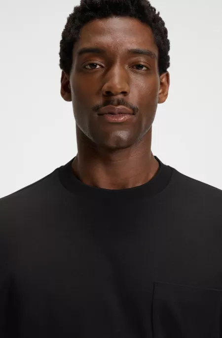 Mercerised-cotton T-shirt with Double B monogram