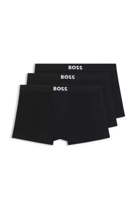 Three-pack of stretch-cotton trunks